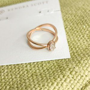 Emilie Drusy Rose Gold Double Band Ring size7